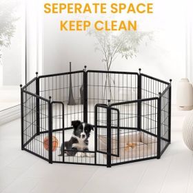 Dog Playpen 32 Inch 8 Panles, Ideal Dog Fence for Small/Medium Dogs Indoor & Outdoor Bliss, Perfect Dog Pen for Camping, Yard, RV, Garden Fence,