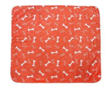 Three-layer Waterproof Pet Absorbent Pad (Option: Orange-S)