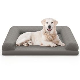 36 Inch Orthopedic Dog Bed, Amazon Shipping, WALMART Prohibited From Sale, Not Shipped On Weekends (Color: Grey)