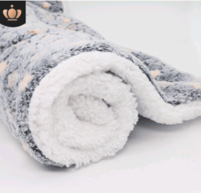 Cute Cat Blankets Dog Pet Mat (Option: Dark GY starry sky-M55x45)