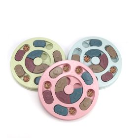 Pet supplies Dog puzzle toys Antiboreal artifact Interactive puzzle feeding (Color: pink, size: Hexagon)